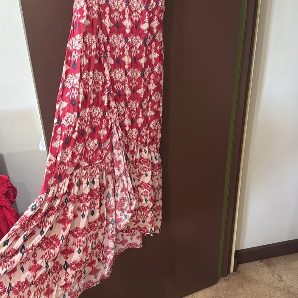 ViX Paula Hermanny Midi Spaghetti Strap Rayon Dress